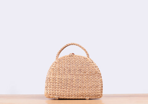 Mini Masha Straw Suitcase Bag