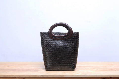 Black Seagrass Tote Bag