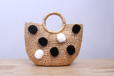 MoCraft - Straw beach handbag (small)